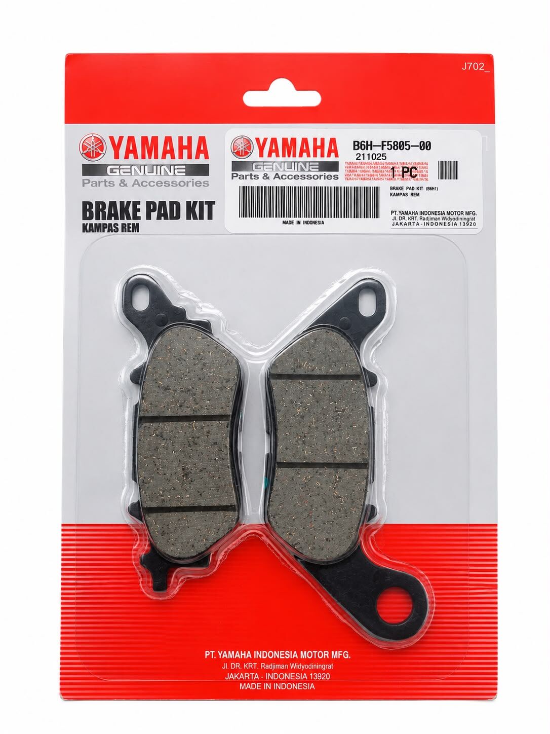 YAMAHA XMAX 250 VE 300  ARKA FREN BALATASI ORJİNAL