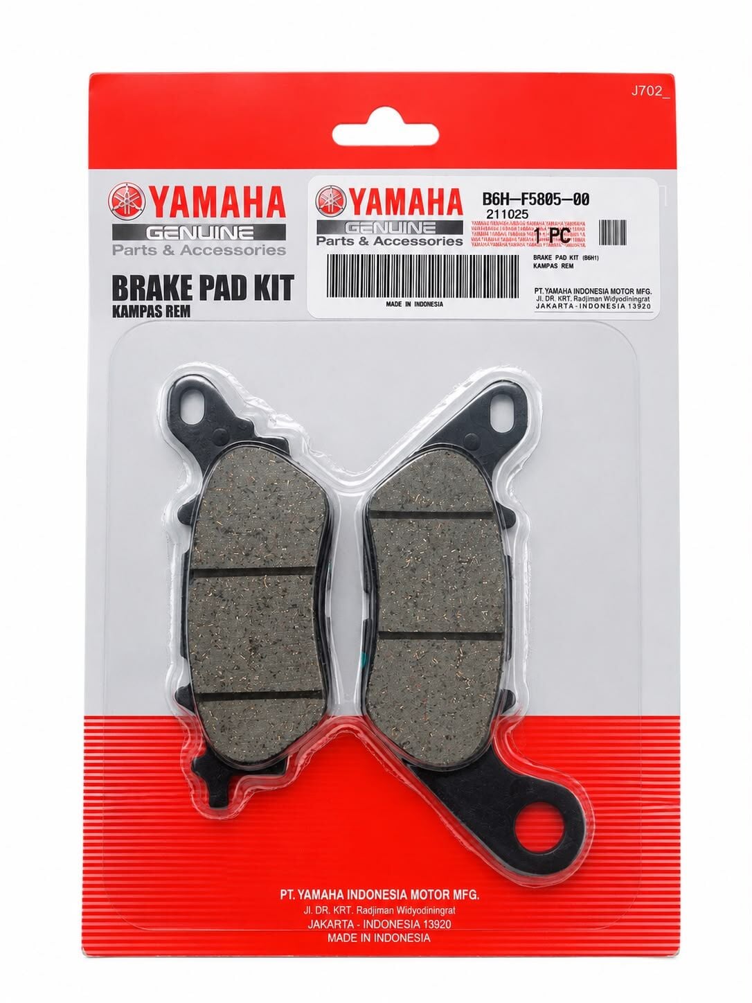 YAMAHA NMAX 125-155 ARKA FREN BALATASI ORJİNAL