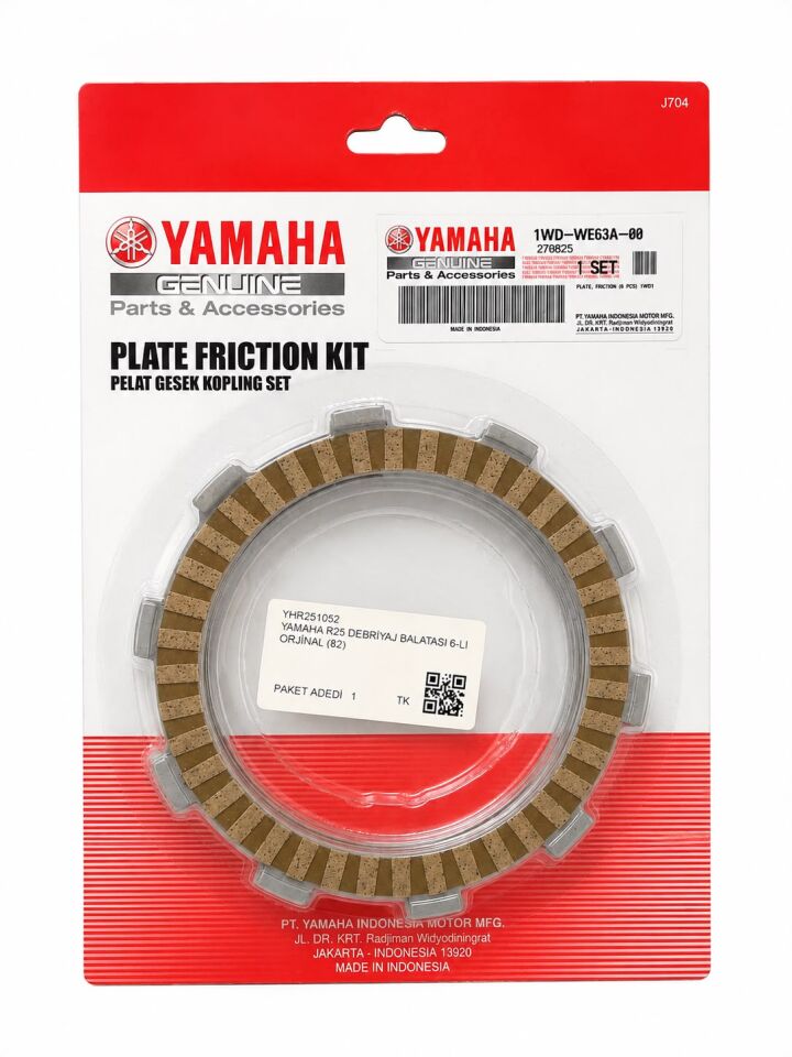 YAMAHA R25 DEBRİYAJ BALATASI 6-LI ORJİNAL
