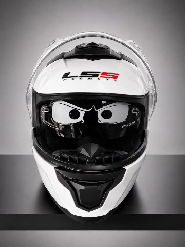 L55 ÇENE AÇILIR ÇİFT  VİZÖRLÜ  MOTOSİKLET KASKI