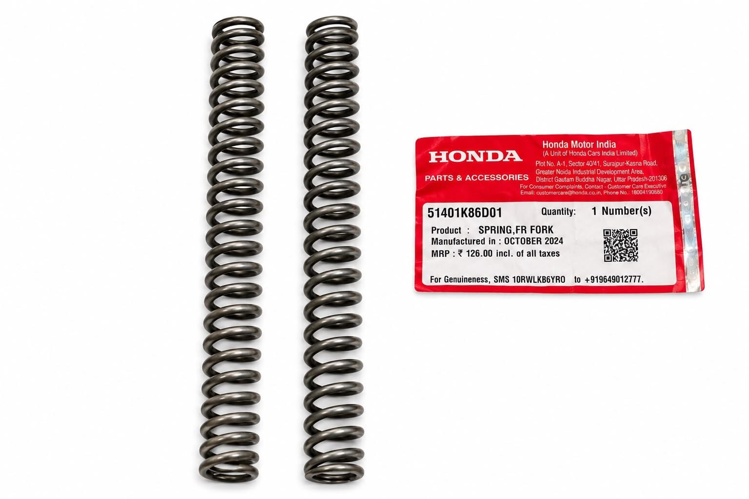 HONDA ACTİVA 125 ÖN AMORTİSÖR YAYI ORJİNAL 51401K86D01