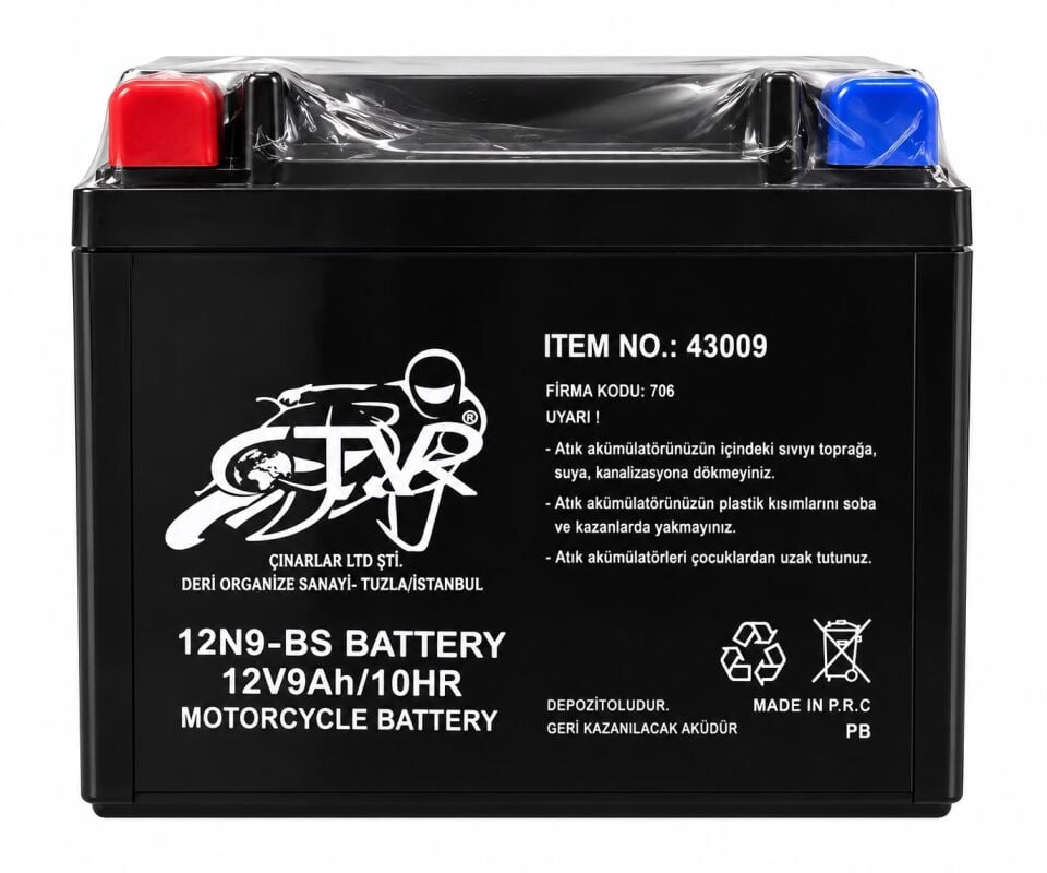 AKÜ 12N9-BS / 12V9Ah-10HR
