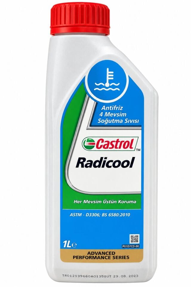 CASTROL RADİCOOL ANTİFRİZ- 4 MEVSİM -SOĞUTMA ISISI 1L