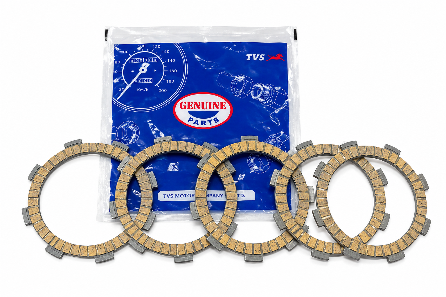 TVS RAIDER 125 DEBRİYAJ BALATASI 6lı